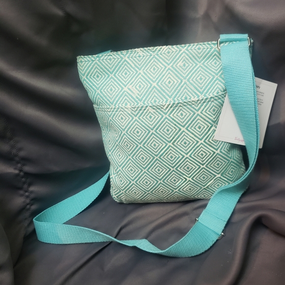 BAGS | [NwT]Turquoise Graphic Weave Crossbody Bag! - Picture 2 of 8